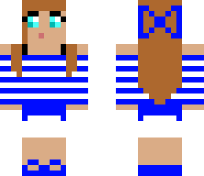 girl with blue wrap