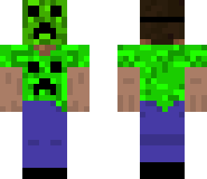 steve with creeper mask
