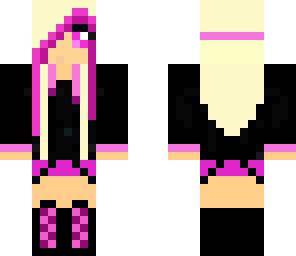 black and pink