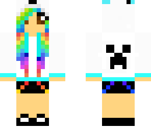 rainbow pandacreeper girl