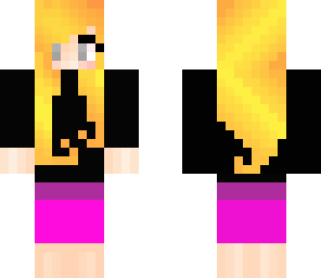 edited golden hair girl