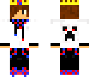 blue-red king boy