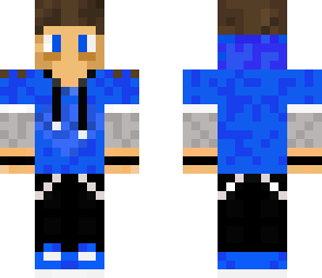 guy in blue hoodie with mohawk