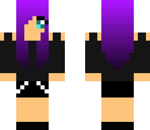 purple hair girl headphones edited