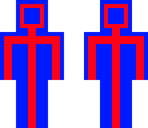 blue red figure