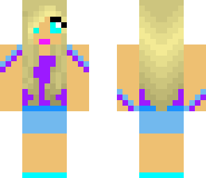 blue and purple girl