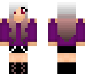 white-pink haired girl