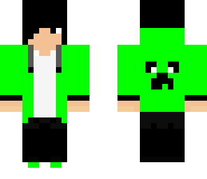 green hooded teen