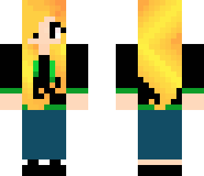 green and black hoodie girl