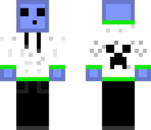 blue creeper hoodie slime