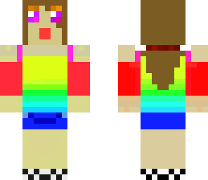 cute rainbow girl