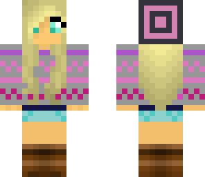 pink sweater blonde girl edit
