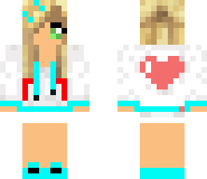 blue cute music girl