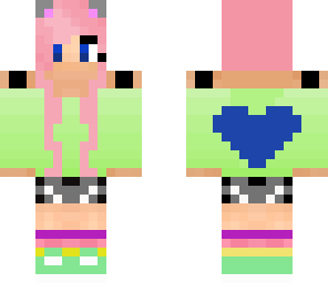 pink haired kitty girl