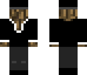 wood with a hood in a suit