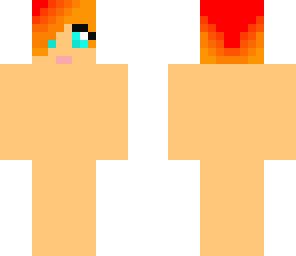 red-orange pixie cut base