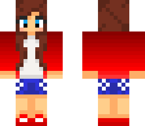 red jacket and brown hair girl