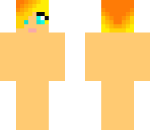 orange-yellow pixie cut base