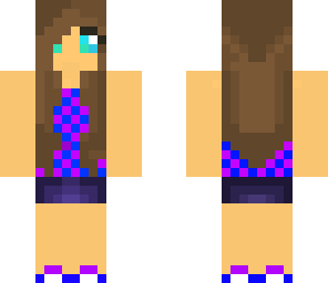 blue purple girl