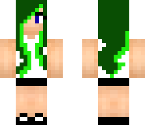 green hair girl