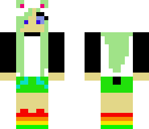 rainbow panda girl