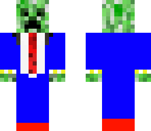 biue creeper in a tux