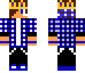 blue plaid king