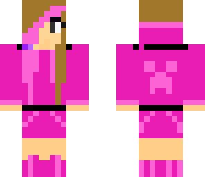 pink creeper hoody