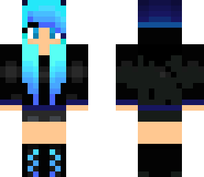 blue hair girl