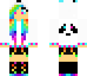 rainbow panda girl