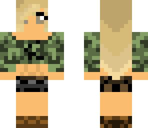 camouflage girl