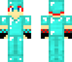 red haired diamond armor boy