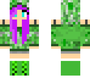 creeper girl with purple hair