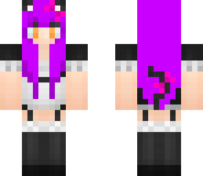 purple kitty maid