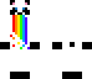 rainbow barfing panda