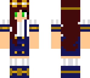 blue steampunk girl