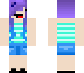 purple haired derp summer girl