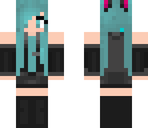 black suit hatsune miku