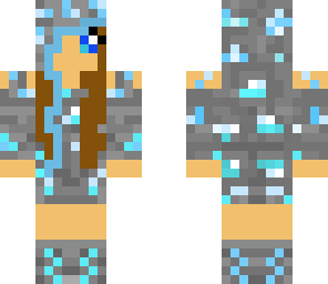 diamond girl with hoodie