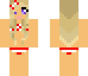 bikini red and white
