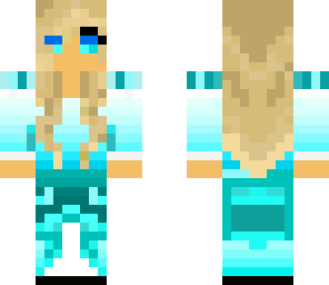 beautifal girl in blue