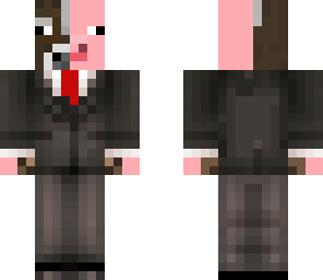 pig cow in a suit