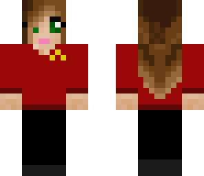red star trek girl