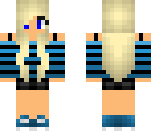 blue ombre girl