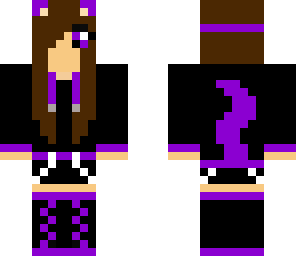 purple cat girl