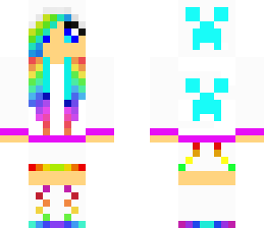 rainbow creeper girl