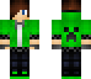 green creeper hoodie teen