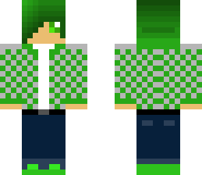 guy in green plaid