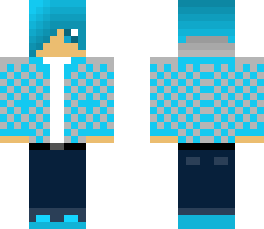 guy in light blue plaid