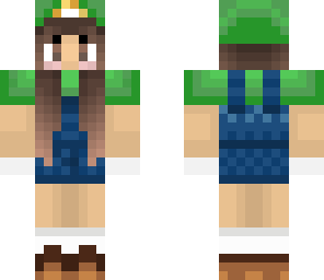 luigi girl brown-eyed